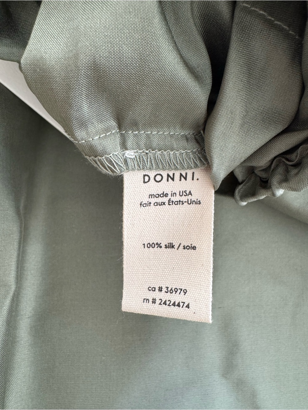 *SOLD* NWT DONNI Taffeta cargo pants in oregano - Picture 6 of 8